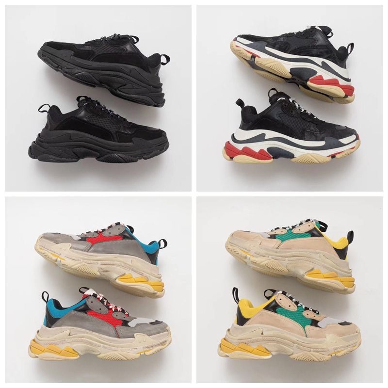 De Negro Triple 2019 Sneakers Dad Balenciaga Hombre Zapatos Para 17fw Casual Fashion Paris Beige S Mujer Sneaker Diseñador Yb6fv7yg