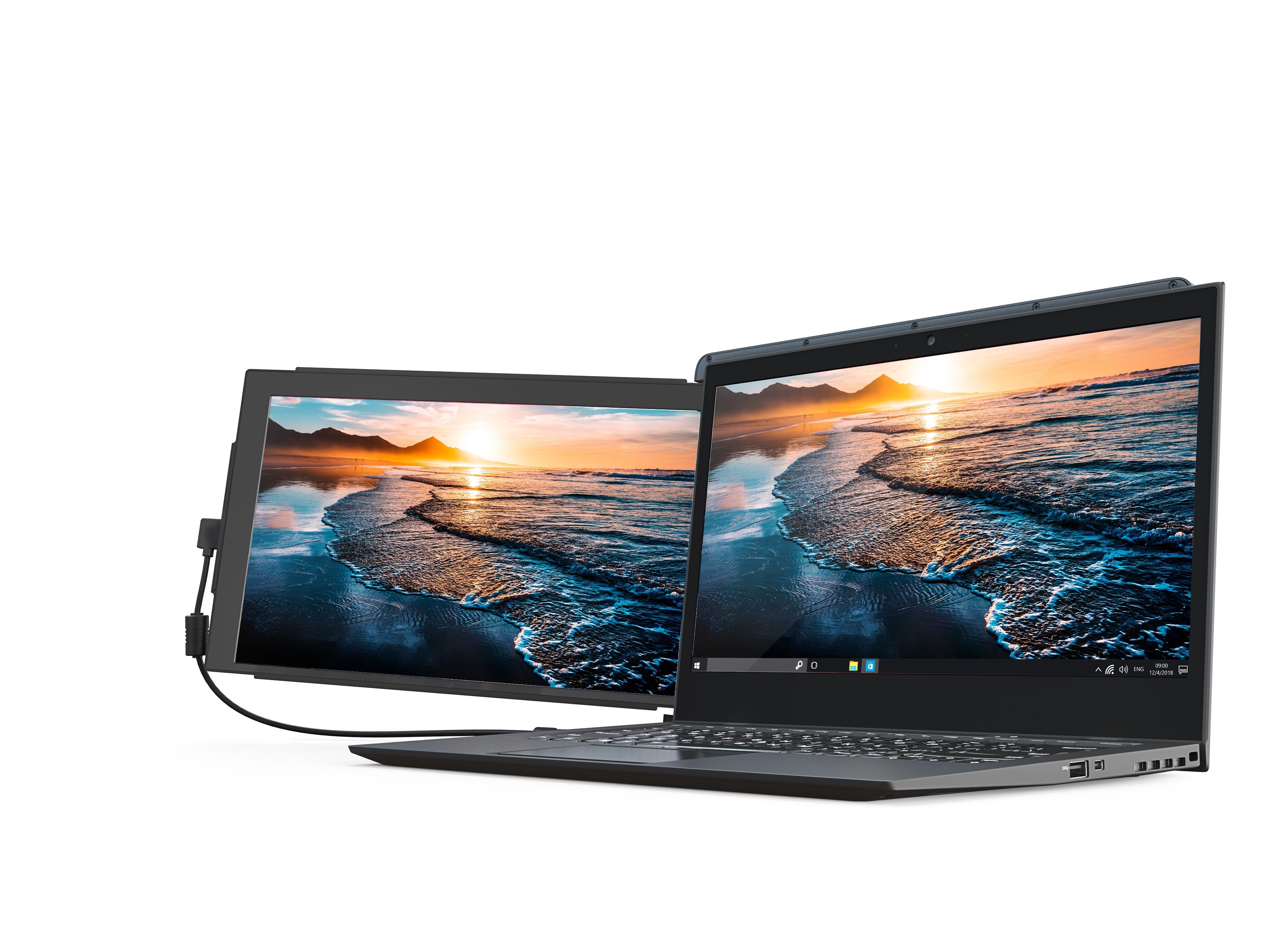 dual screen folding portable monitor