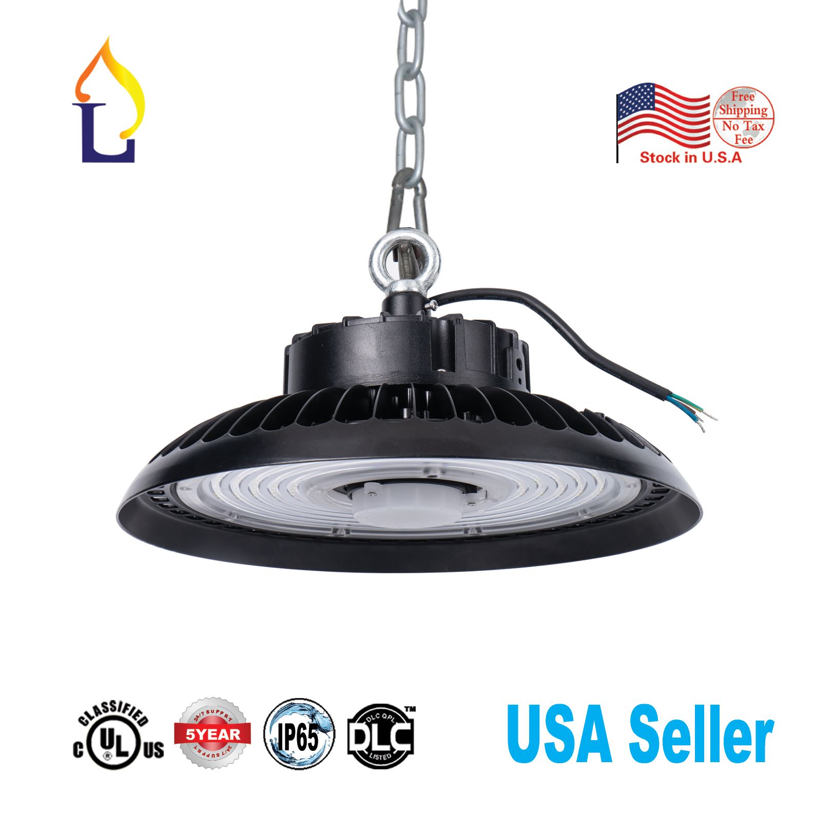 2PCS UFO Motion Sensor LED High Bay Light 400W HPS//MH Warehouse Shop Lighting