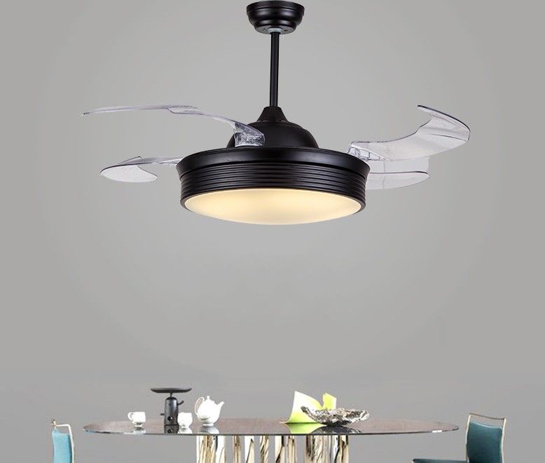 2020 42 Ceiling Fans Invisible Retractable Blades Farmhouse
