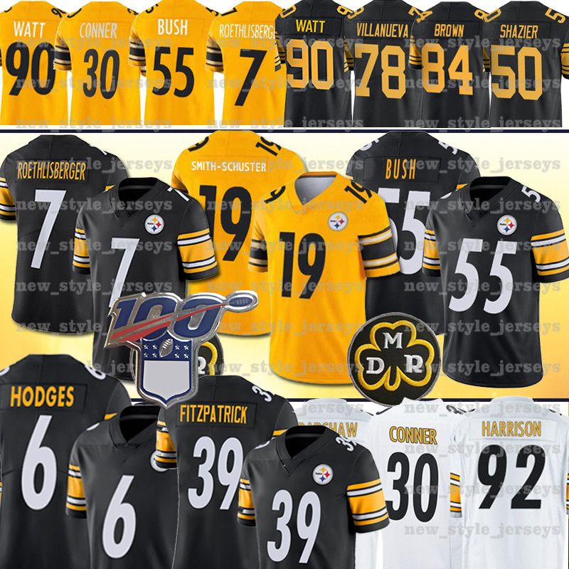 2019 6 Devlin Hodges 19 JuJu Smith Schuster Steeler Jerseys 2 Mason