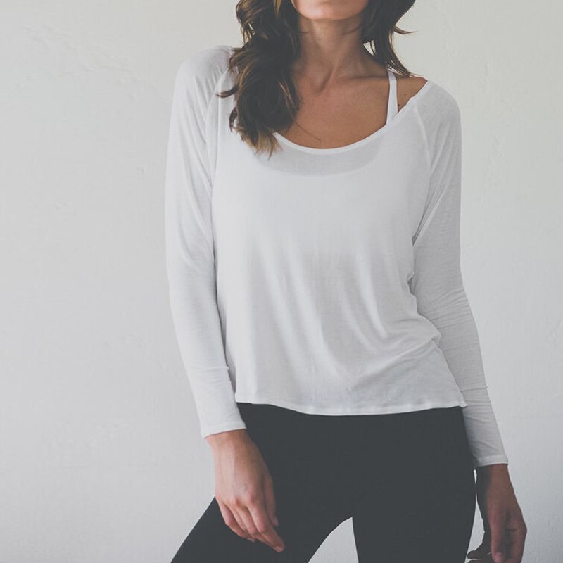 Loose Workout Tops With Sleeves - WorkoutWalls