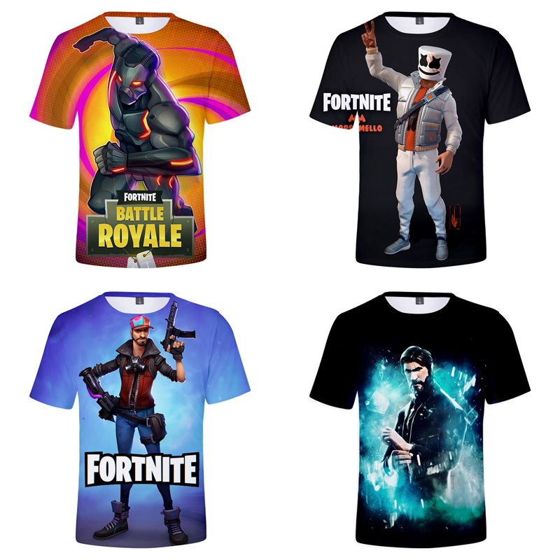 kupit optom multfilm pechatnyh futbolki fortnite s korotkim rukavom trojniki 14 cvetov semi sootvetstvuyushie naryady hlopok smesi svobodnaya odezhda deti - fortnite dhgate