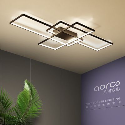 JESS Moderne minimalistische LED-Deckenleuchte in Kaffeefarbe für Wohnzimmer, Schlafzimmer, Küche, Aluminium JESS Moderne minimalistische LED-Deckenleuchte in Kaffeefarbe für Wohnzimmer, Schlafzimmer, Küche, Aluminium