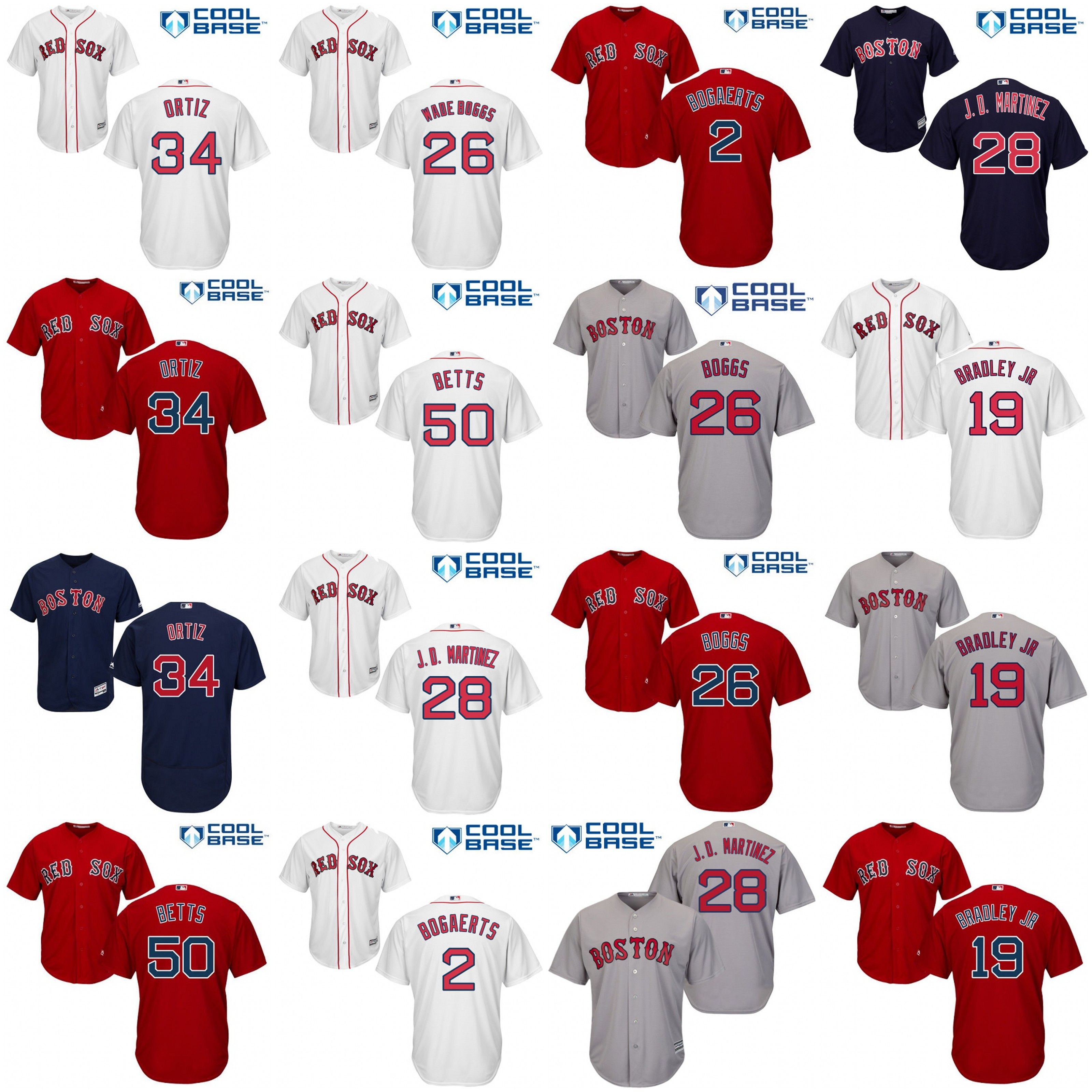 red sox uniform numbers 2019