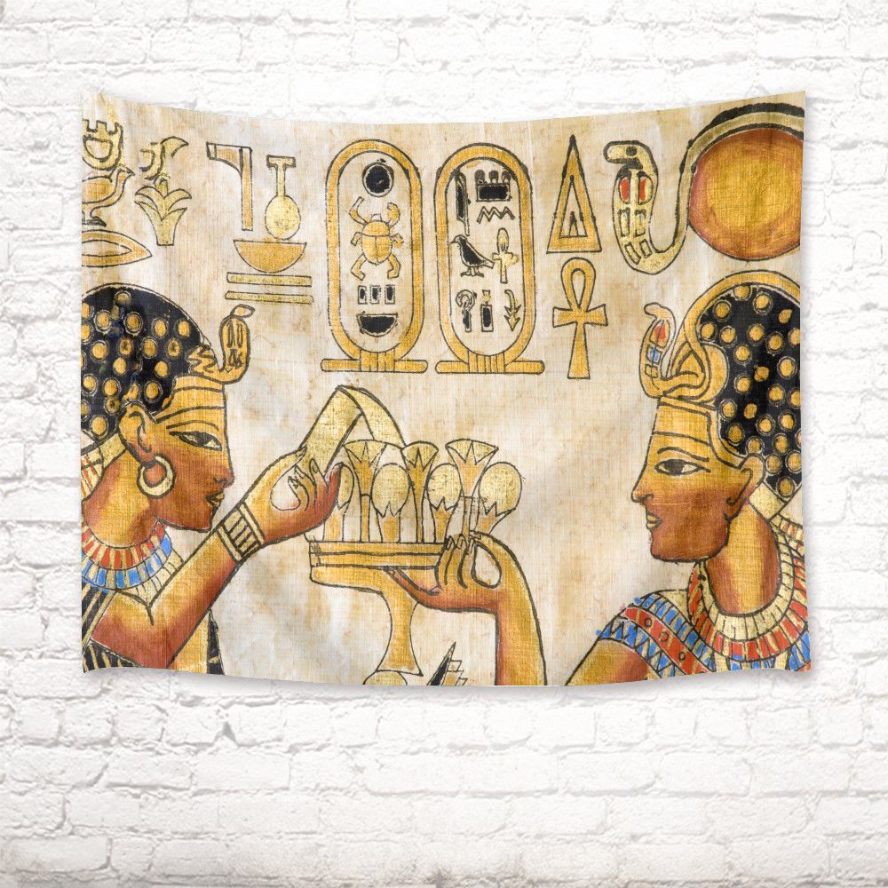 Ancient Egyptian Papyrus Tapestry Wall Hanging Living Room