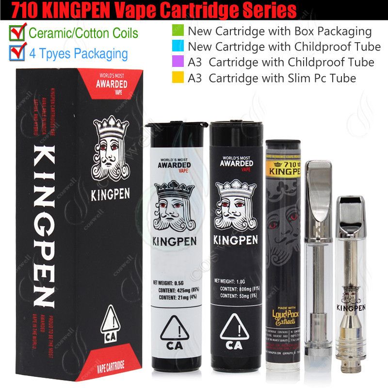 710 KINGPEN Vape Cartridges King Pen Crown 510 Vaporizer 0.5 1.0ml