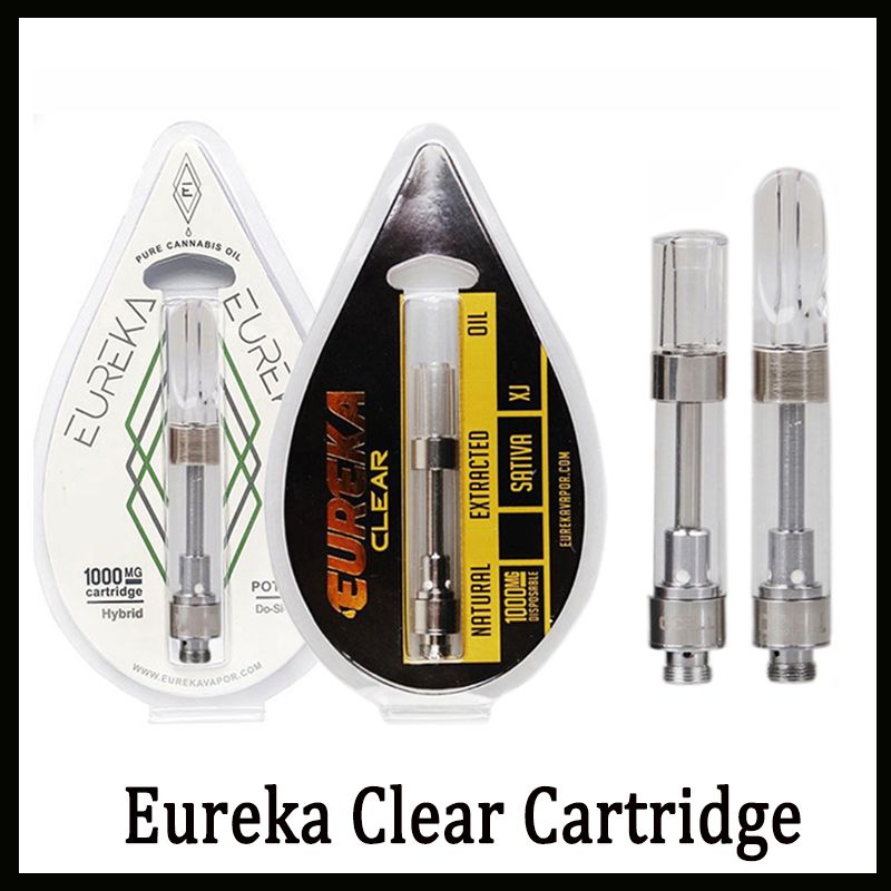 Eureka Clear Vape Cartridge 18 Flavors 1.0ml Ceramic Coil Press In