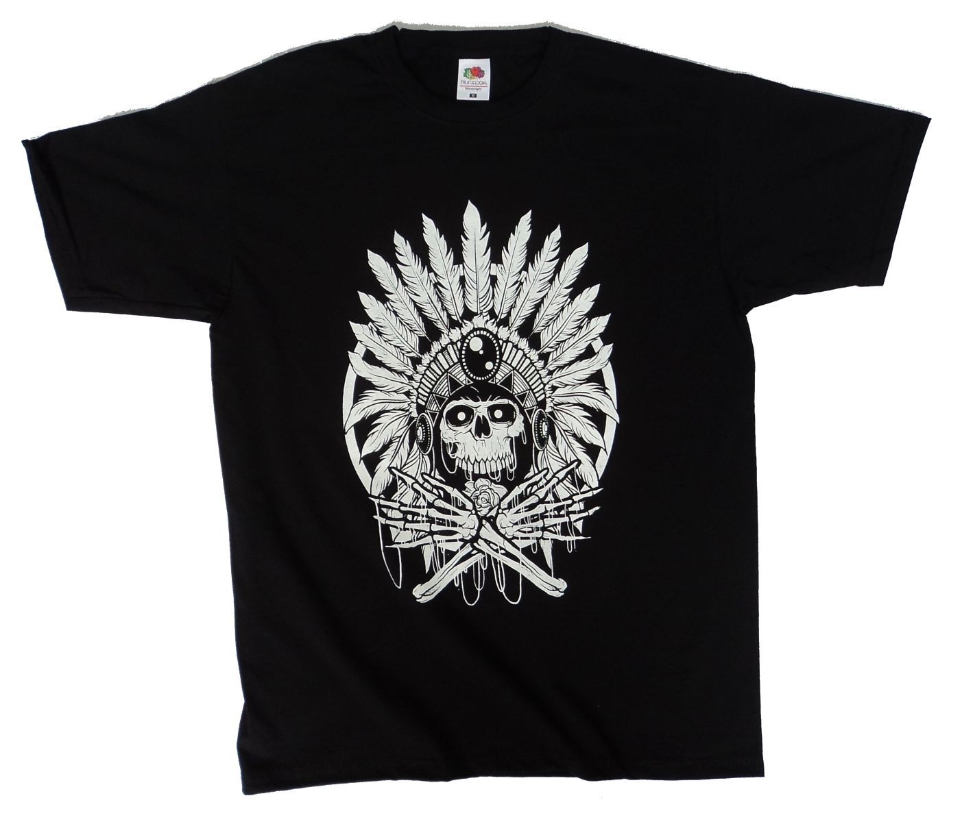 Skull Chief Indian Undead Native American cool urban t shirt