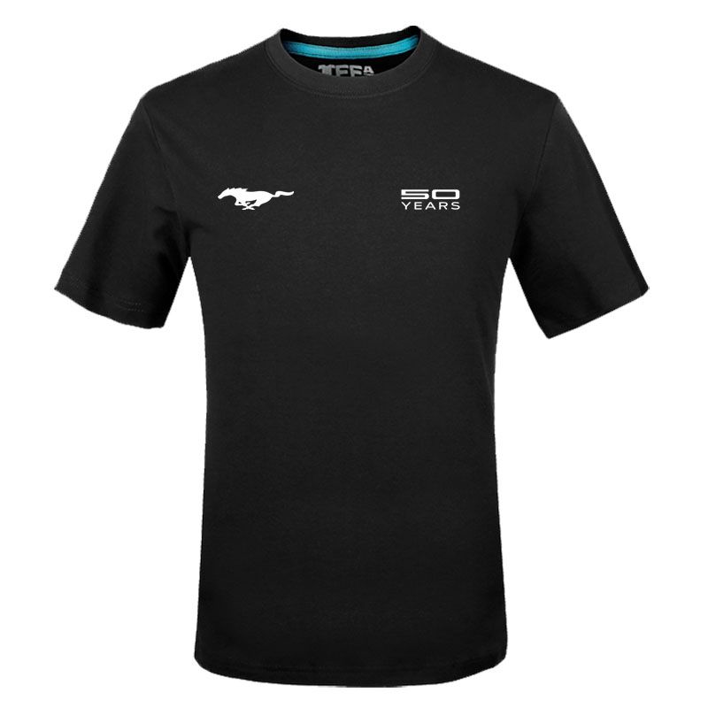 Men Mustang Logo Printed T Shirt Tee Casual Top Short Sleeve Clothes From Bizhoody, 10.35