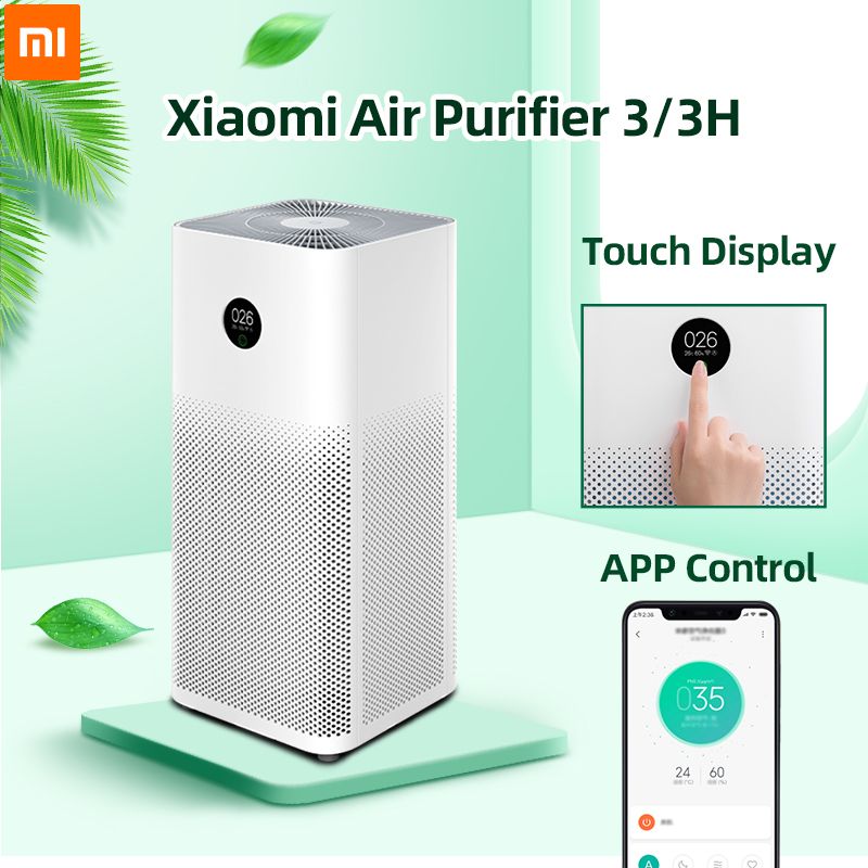 2020 Xiaomi Air Purifier 3H Filter Mi Air Cleaner Fresh Ozone Home Auto
