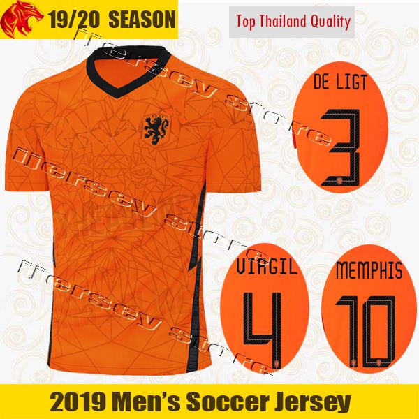 Países Bajos Euro 2020 Home Kit DE LIGT 19 20 Netherlands ...