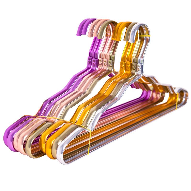 42cm Metal Clothes Shirts Hanger With Notches Strong Coats Hanger For