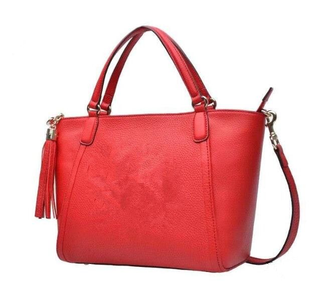 Red Designer Handbags Women'S Top Handle Cross Body Handbag Purse