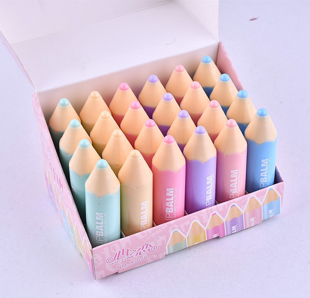 Shijing Dream Crayons Adorable Lip Balm Colorless Fruity Moisturizing
