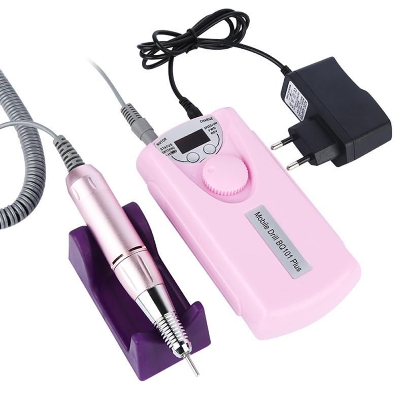 NAD013 Rechargeable Nail Polisher Nail Drill Machine Pink Portable Mini