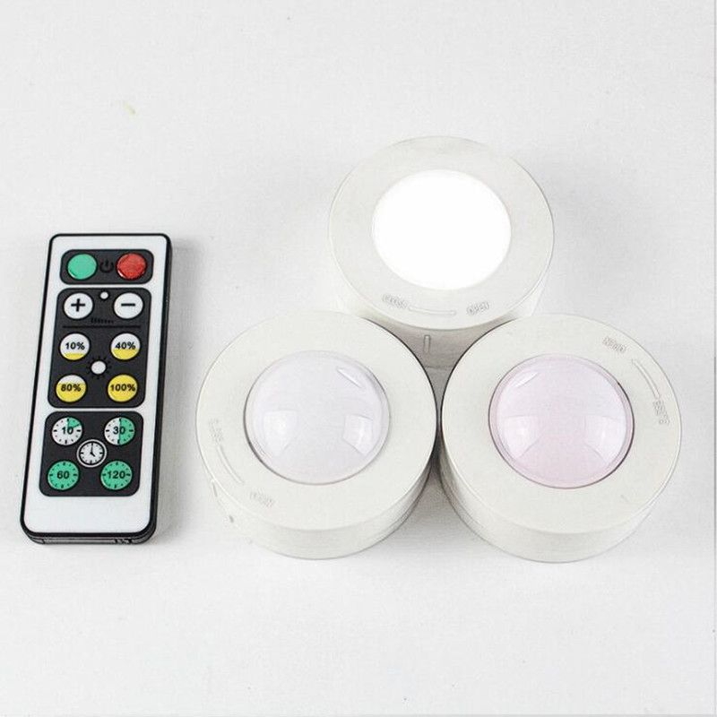 2018 Wireless Led Puck Lights Kitchen Under Cabinet Lighting With 2018 Wireless Led Puck Lights Kitchen Under Cabinet Lighting With Remote Control Dimmable Closet For Close Wardrobe Stair Hallway From