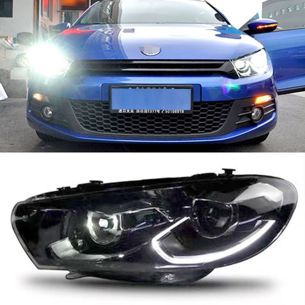 2021 Car Styling Case Headlights LED Headlight DRL Lens Double Beam HID