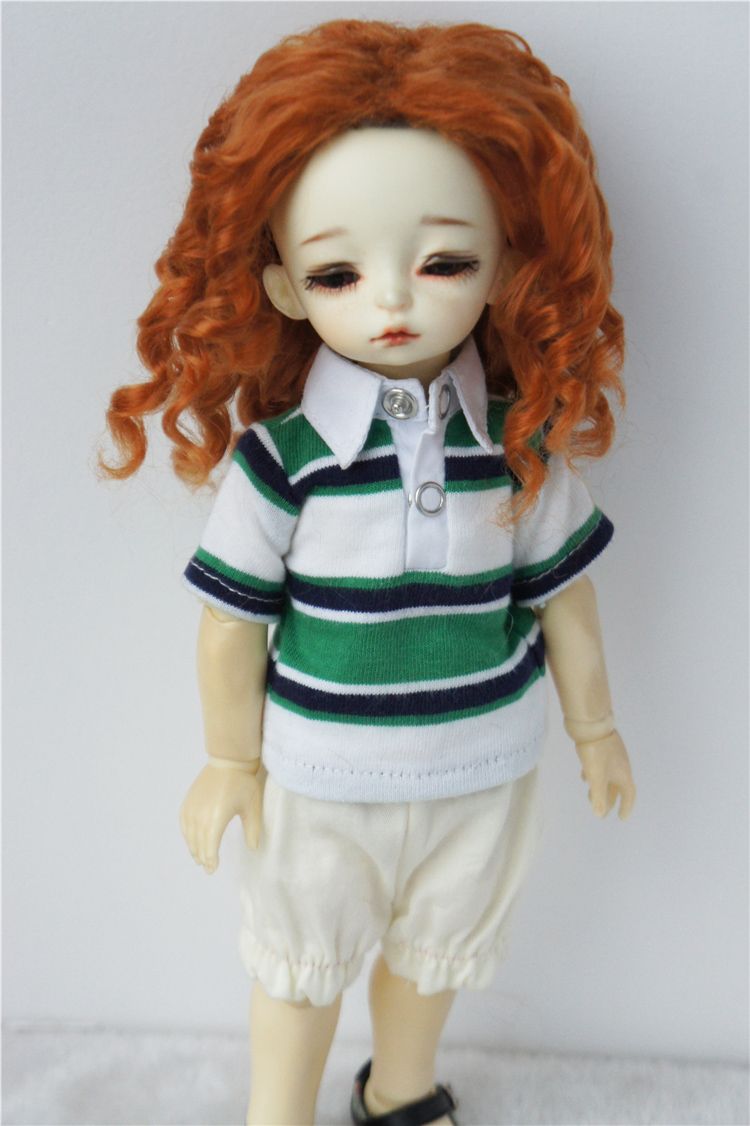 New Carrot Mohair Doll Wig Dollfie Yo-SD 1//6 BJD 6-7/"