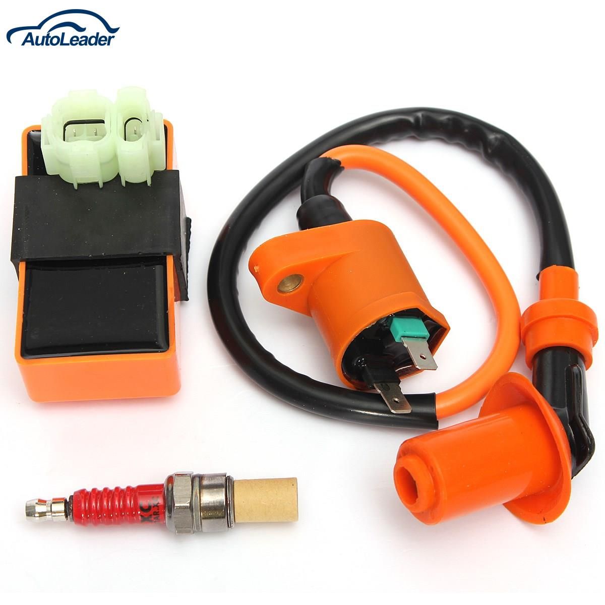2019 Motorcycle Performance CDI+ Ignition Coil + Sparking Plug Fit Gy6