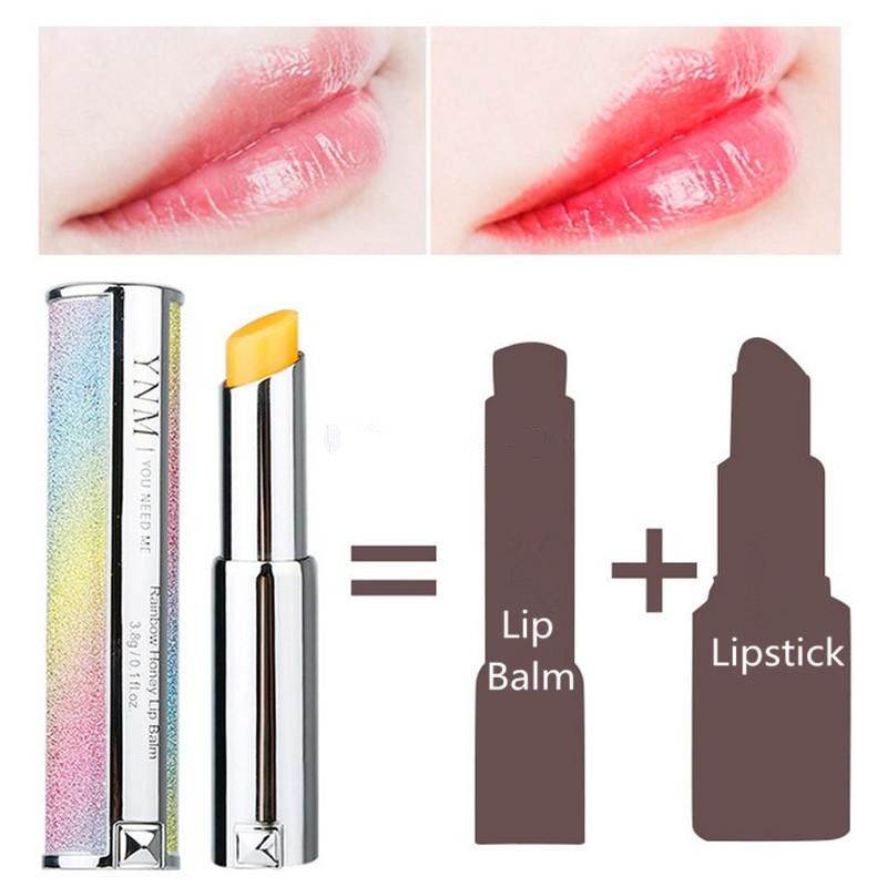 KOREAN YNM Rainbow Honey Lip Balm Lipstick Lip Care Moisturizing