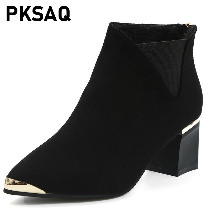 clog heel boots