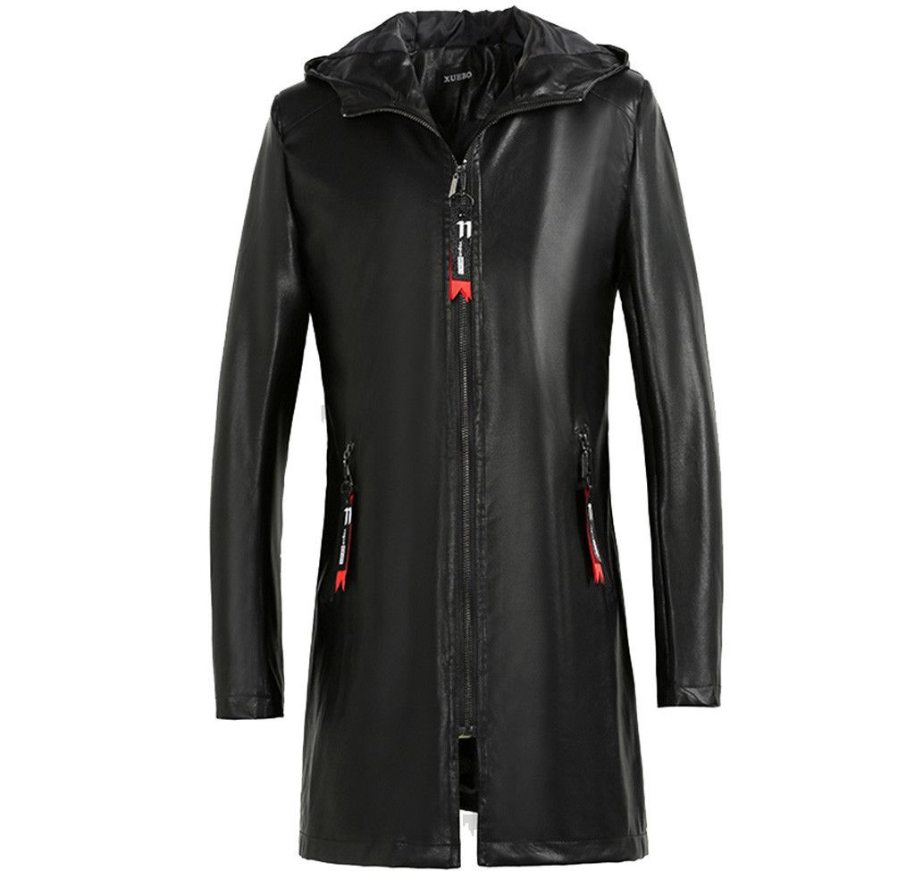 Jaycosin Fashion Men S Faux Leather Jacket Pu Slim Fit Zipper Motorcycle Moto Biker And Coat Outwear For Long Sleeve C18112201