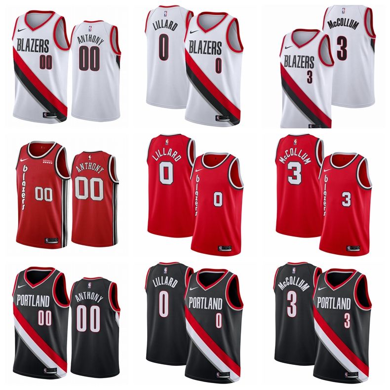 2021 Damian Lillard Carmelo Anthony C.J McCollum Portland Trail Blazers