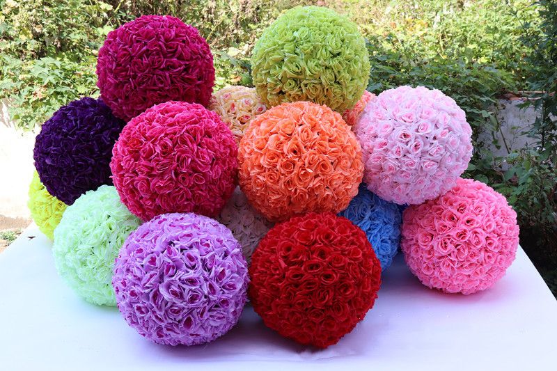 2021 Artificial Rose Flower Ball 12 Inch 30cm Wedding Decoration Flower