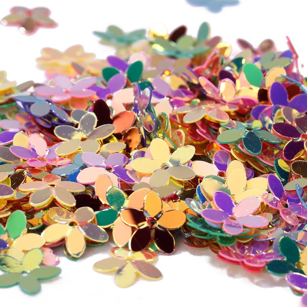 2021 Colorful Flower Sequin Butterfly Sequin Glitter Garment Accessory