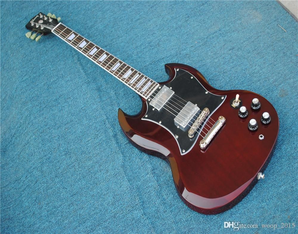 /Dark Red Color Angus Young Style AC/DC Inlaids Half A Gloss Available ...