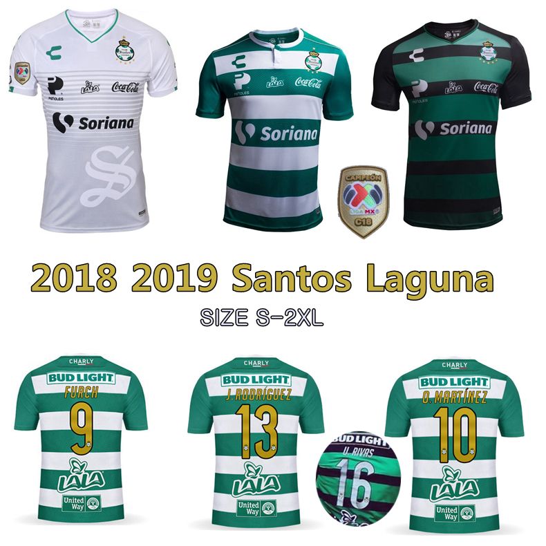 2019 2018 2019 Santos Laguna Soccer Jersey 18 19 Home Away 3rd Santos
