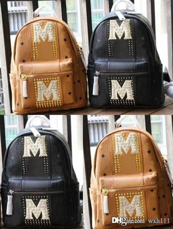 Cheap Hot Sale MM Brand Designer Backpack New Euramerican Style Fashion Back Pack Men Women Pu ...