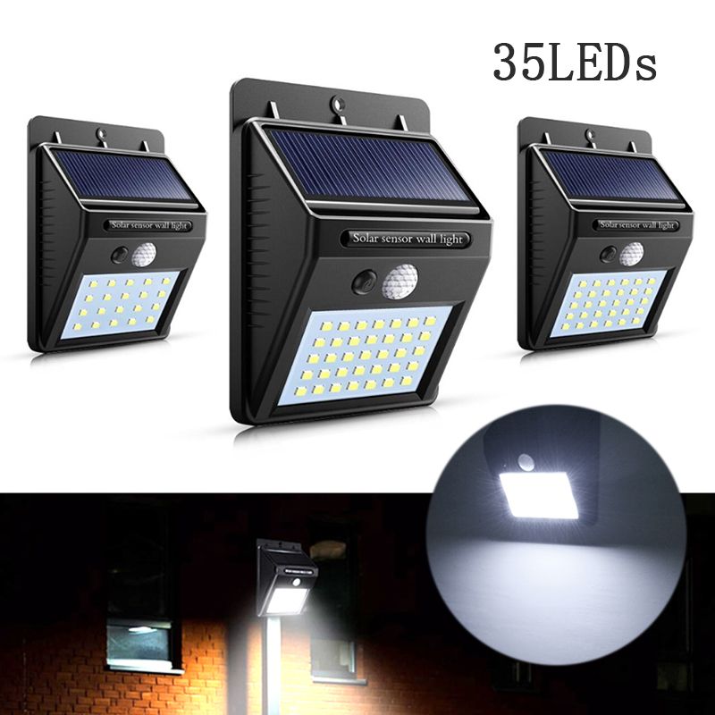 2019 35 Led Solar Lights Solar Pir Motion Sensor Outdoor Waterproof