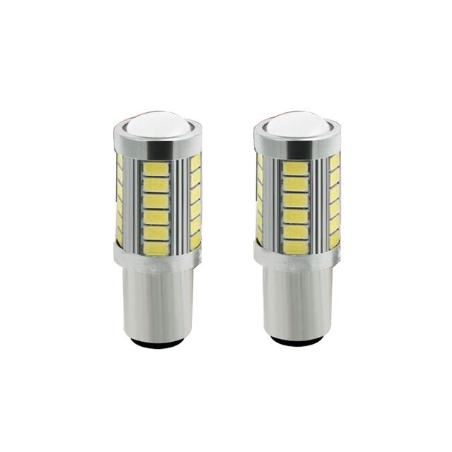 2pcs//Set 1156 BA15S P21W 33SMD LED Car Backup Reverse Rear Light Bulb Amber New