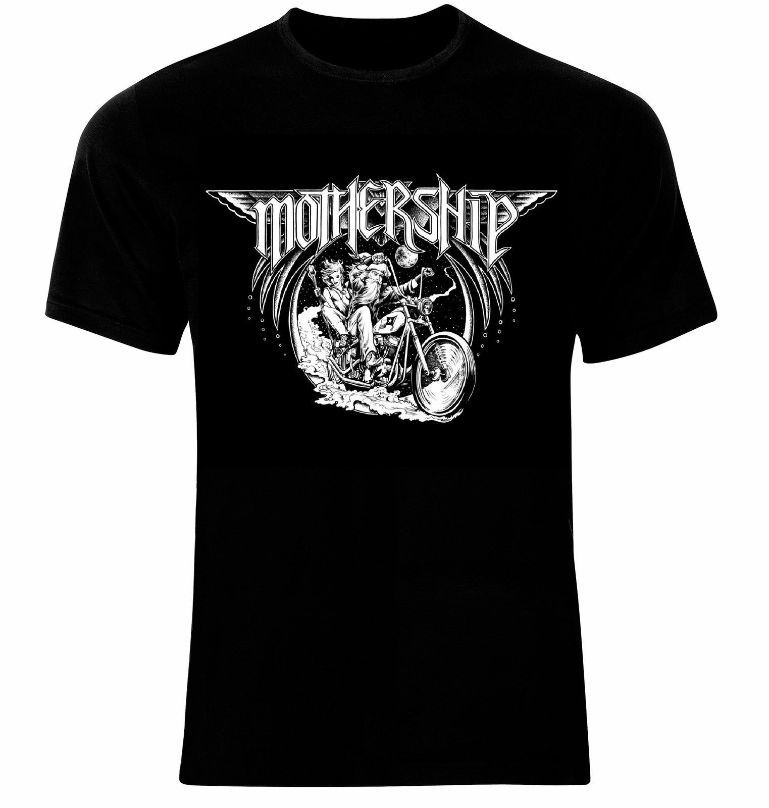 Motorrad Biker Rocker Tattoo Mothership T-Shirt All Sizes
