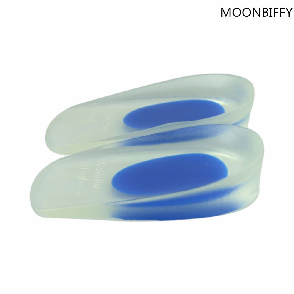 <b>1 Pair Men Women</b> Silicon Gel heel Cushion insoles soles relieve ...