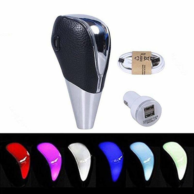 Black Leather LED Touch Activated Shift Knob For Toyota/Scion Honda