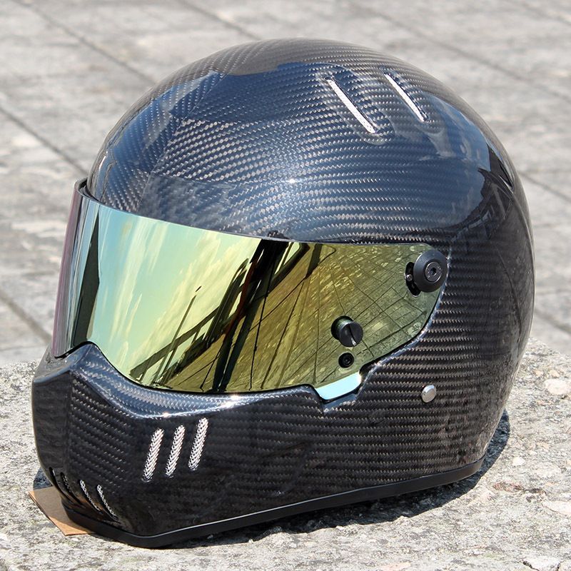 ATV 6 Full Face Carbon Fiber Motorcycle Helmet Professional Racing