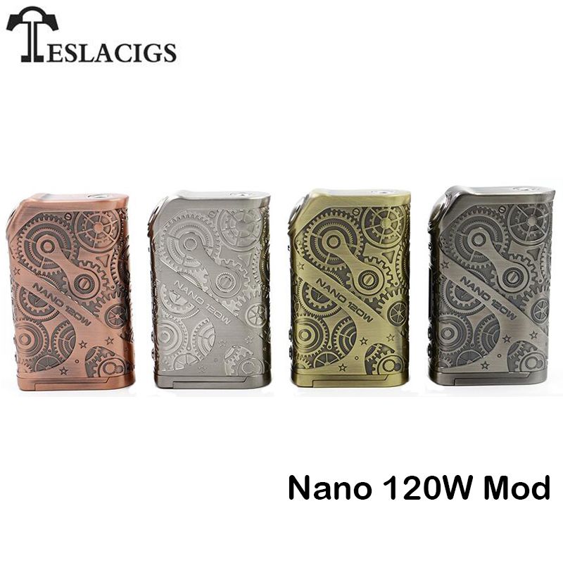Original Tesla Nano 120w Box Teslacigs 120w Mod Support RTA RDA RDTA RBA Tank