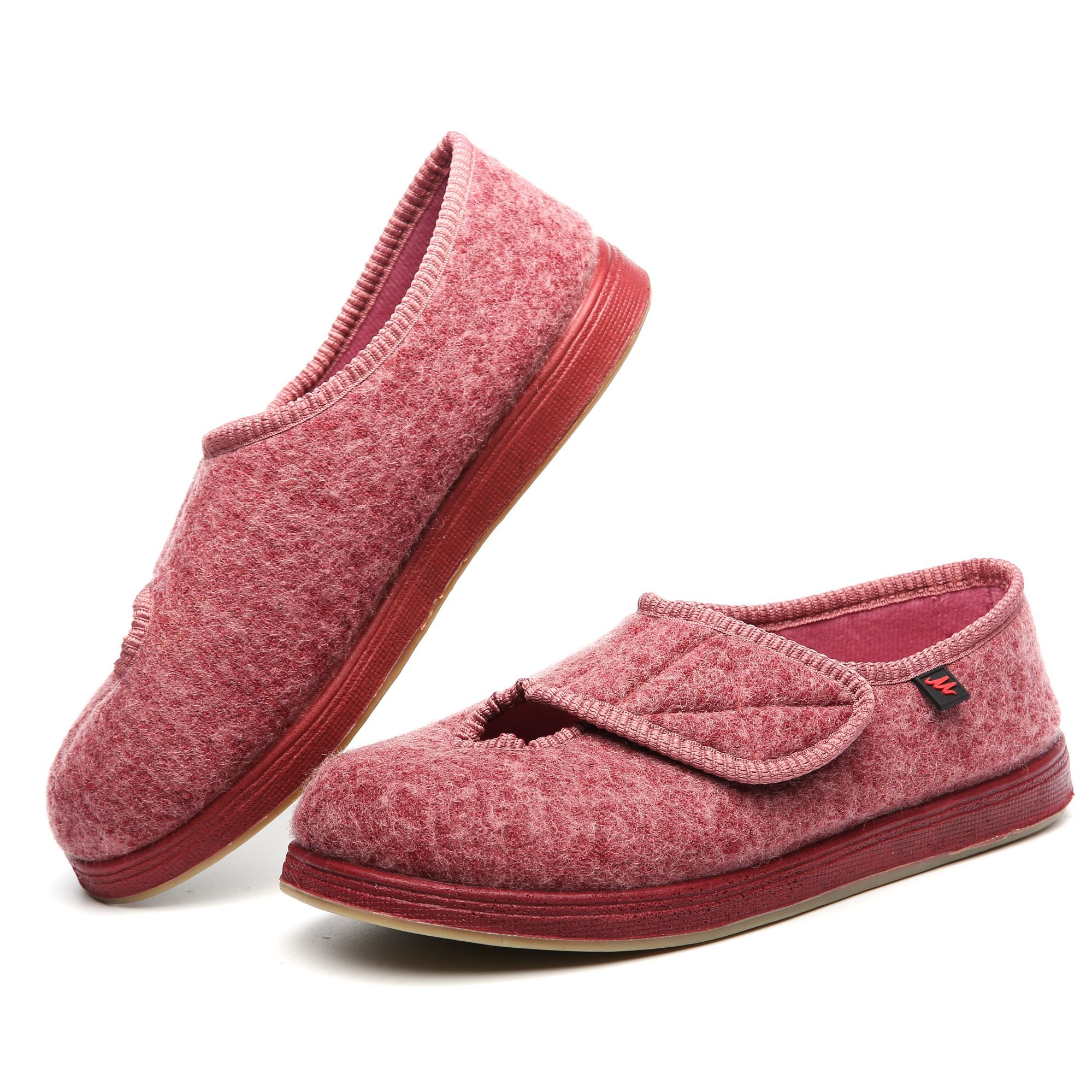 women's velcro slippers swollen feet