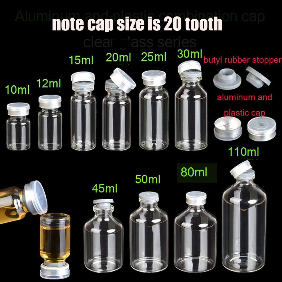 2021 10ml 12ml 15ml 25ml 30ml 40ml 50ml 20 Tooth Cap Injection Vials