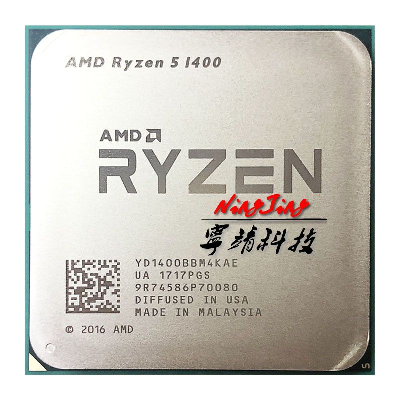 2021 AMD Ryzen 5 1400 R5 1400 3.2 GHz Quad Core CPU Processor ...