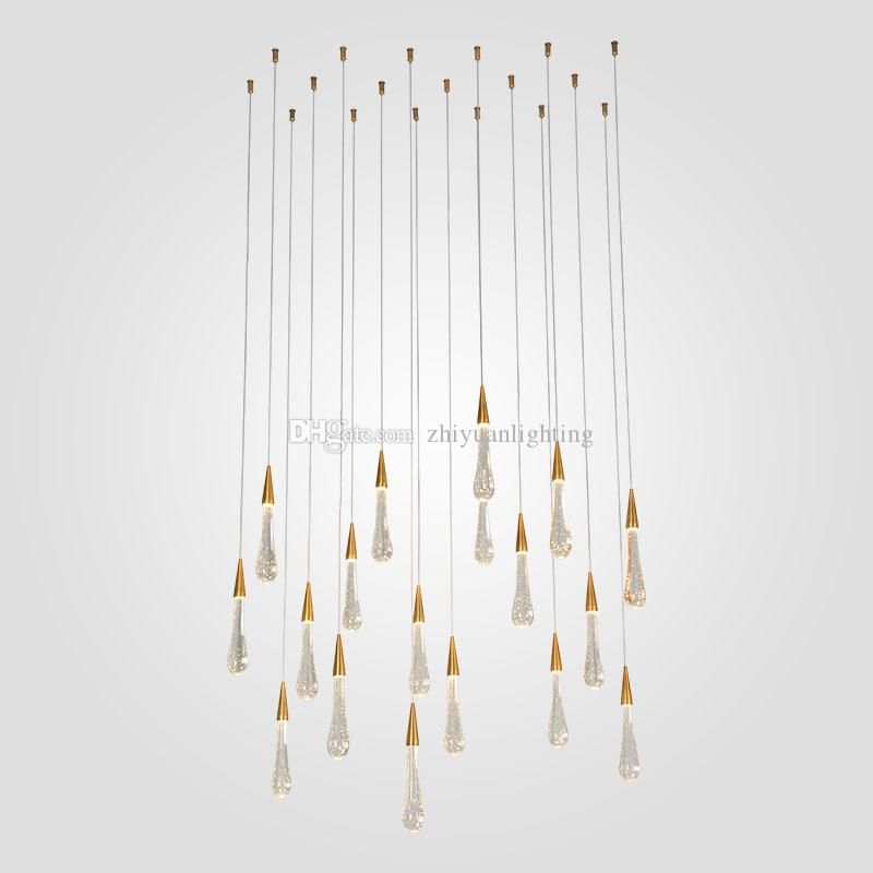 Luxury Gold Water Drop Crystal Led Pendant Light European Style Chandelier Lighting For Living Room Restaurant Decoration - Drop Pendant Light Pictures Luxury Gold Water Drop Crystal Led Pendant Light European Style Chandelier Lighting For Living Room Restaurant Decoration - Drop Pendant Light Pictures
