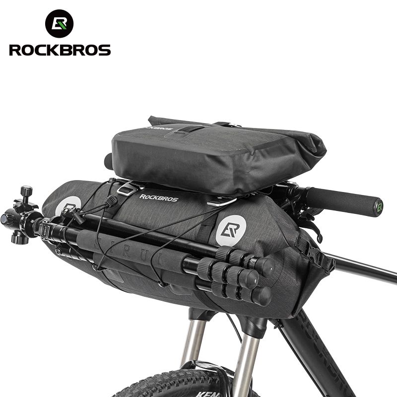 ROCKBROS MTB Bike Bicycle Bag Rear Shelfbag Large Capacity Bag Black Pannier Bag