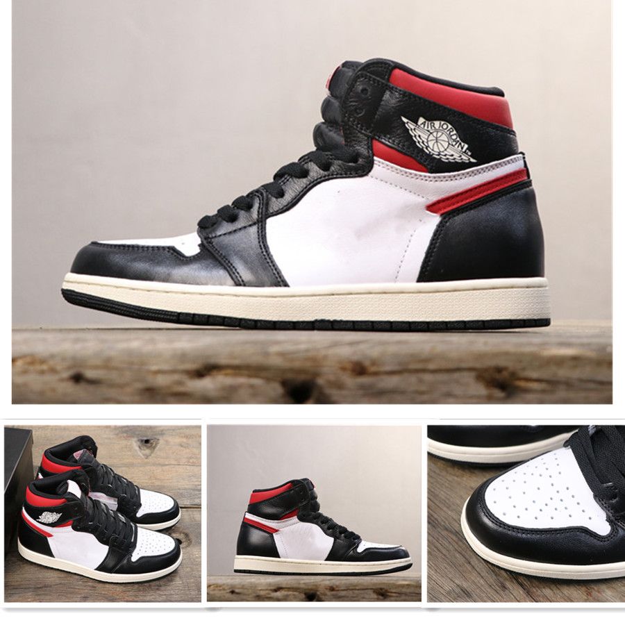 red black white basketball shoes