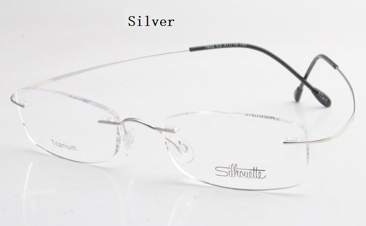 Silhouette Black Titanium Rimless Rx Eyeglasses Frames | My XXX Hot Girl