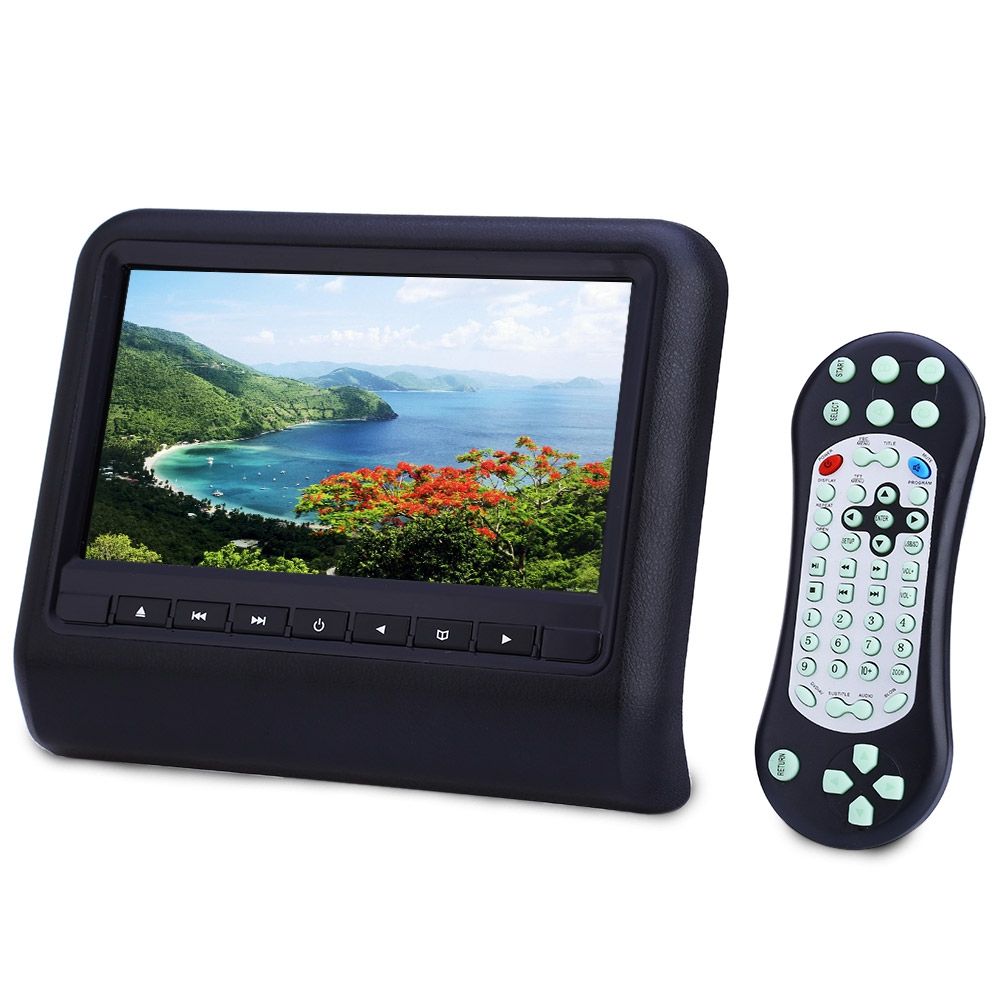 XD9901 9 Inch Car Dvd Headrest DVD Player 800 X 480 LCD Backseat Monitor Car Portable Dvd Player