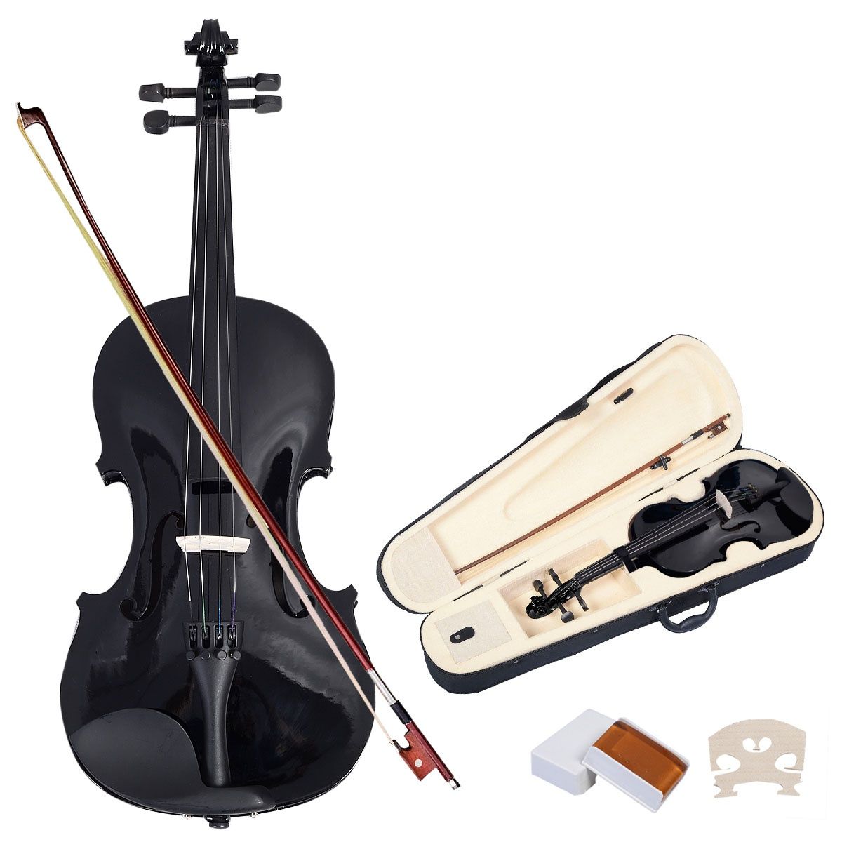 2019 NAOMI VIOLIN ACOUSTIC Violin + CASE + BOW + ROSIN WHOLE SET PURE