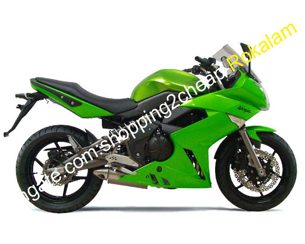 ER6F ER 6F Custom Green Fairing Kit For Kawasaki Ninja 650R ER 6F
